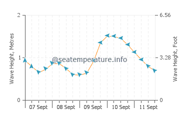 Smith Point wave height and direction
