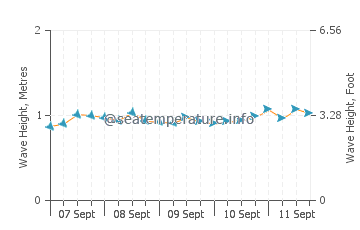 South Male wave height and direction