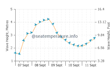 Strahan wave height and direction