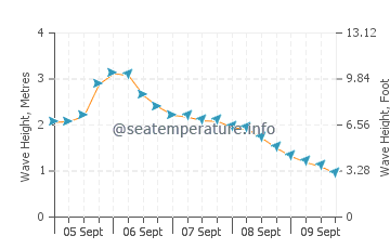 Swanbourne wave height and direction