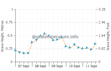 Swanquarter wave height and direction