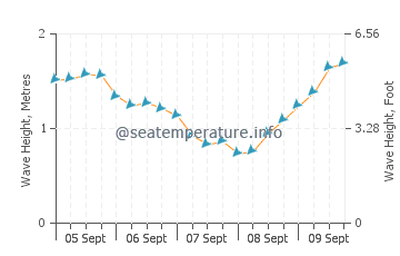 Tarajalillo wave height and direction