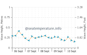 Tegal wave height and direction