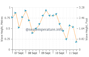 The Grotto wave height and direction