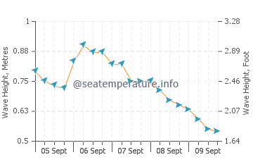 Tilik wave height and direction