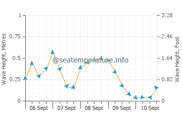 Toney River wave height and direction