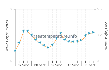 Tregunc wave height and direction