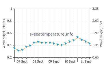 Tulehu wave height and direction