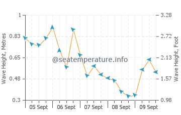 Essex wave height and direction