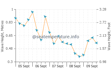Seabrook wave height and direction