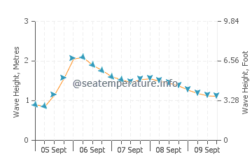 Vila do Porto wave height and direction