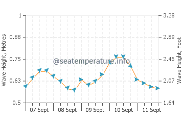 Waialea Beach wave height and direction