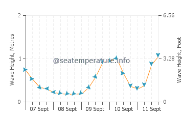 Waiheke Island wave height and direction