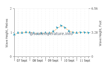 Waikiki wave height and direction