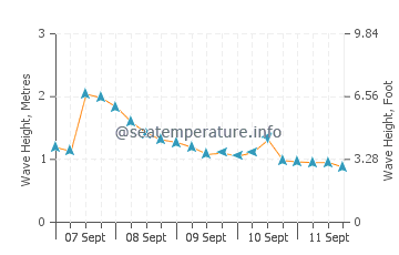 Waimarama wave height and direction