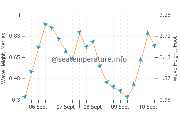 West Wittering wave height and direction
