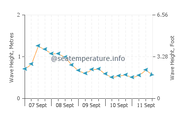 Wewak wave height and direction