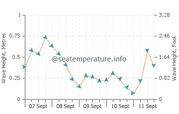 Wiarton wave height and direction