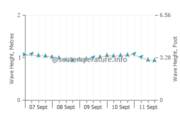 Yokohama Beach wave height and direction