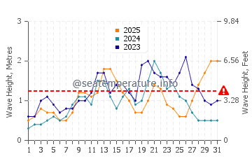 Altezza delle onde El Médano a gennaio