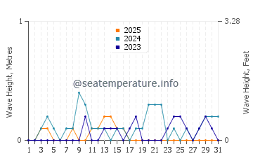 Waves height in Gemlik in January