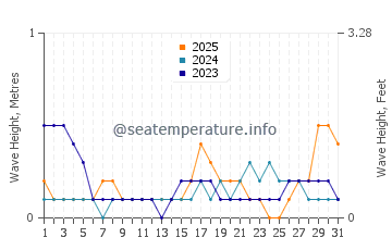 Waves height in Taman in January