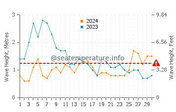 Waves height in Cofete in November