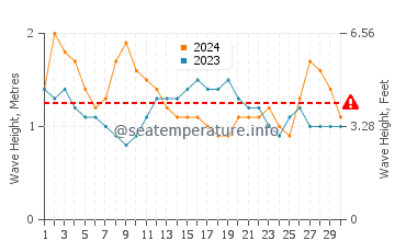 Altura das ondas David em novembro