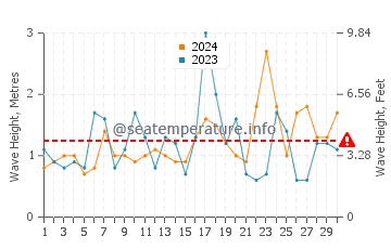 Waves height in Hachinohe in November
