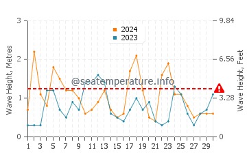 Waves height in Hoko in November