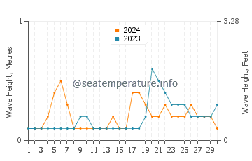 Waves height in Nalus in November