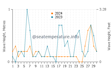 Waves height in Narashino in November