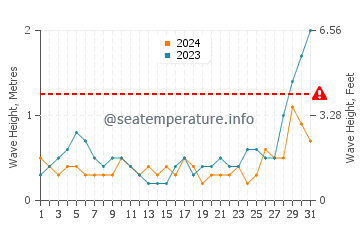 Waves height in Apo Reef in May