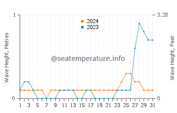 Waves height in Leyte in May